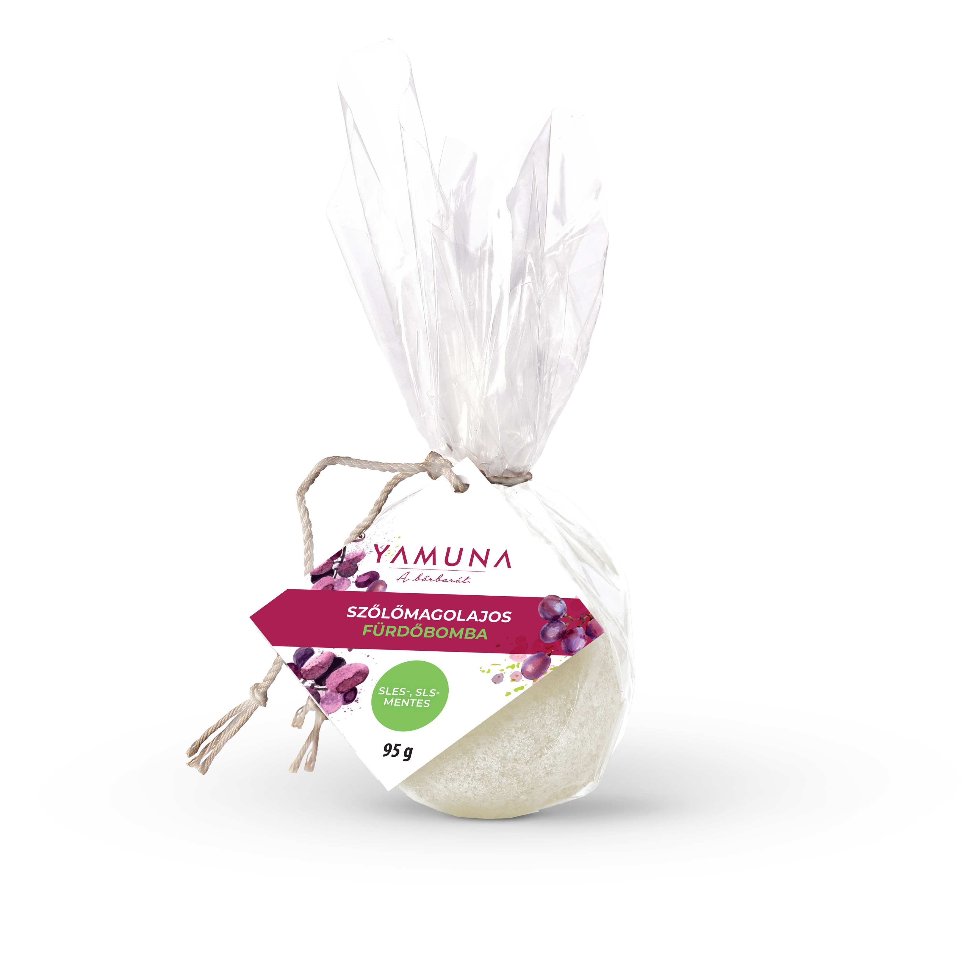 Hroznová - šumivá bomba do kúpeľa 95g - Yamuna