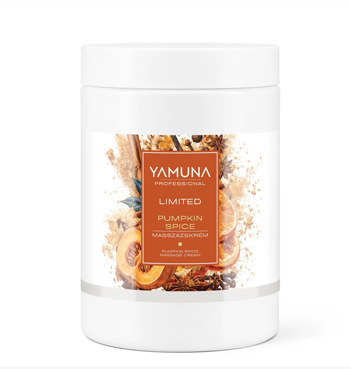 Masážny krém Pumpkin Spice – hrejivá vôňa jesene 1020g - Yamuna